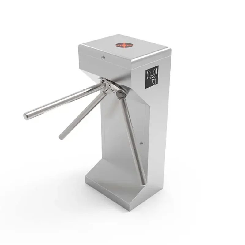 Cổng xoay cánh gập (Flap Barrier) inox 304 cao cấp: Tích hợp RFID và cảm biến vân tay, giải pháp kiểm soát ra vào chuyên nghiệp cho văn phòng hiện đại