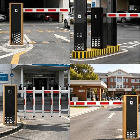 Automated Industrial Parking Lot Gate for Unattended Commercial Garage Systems