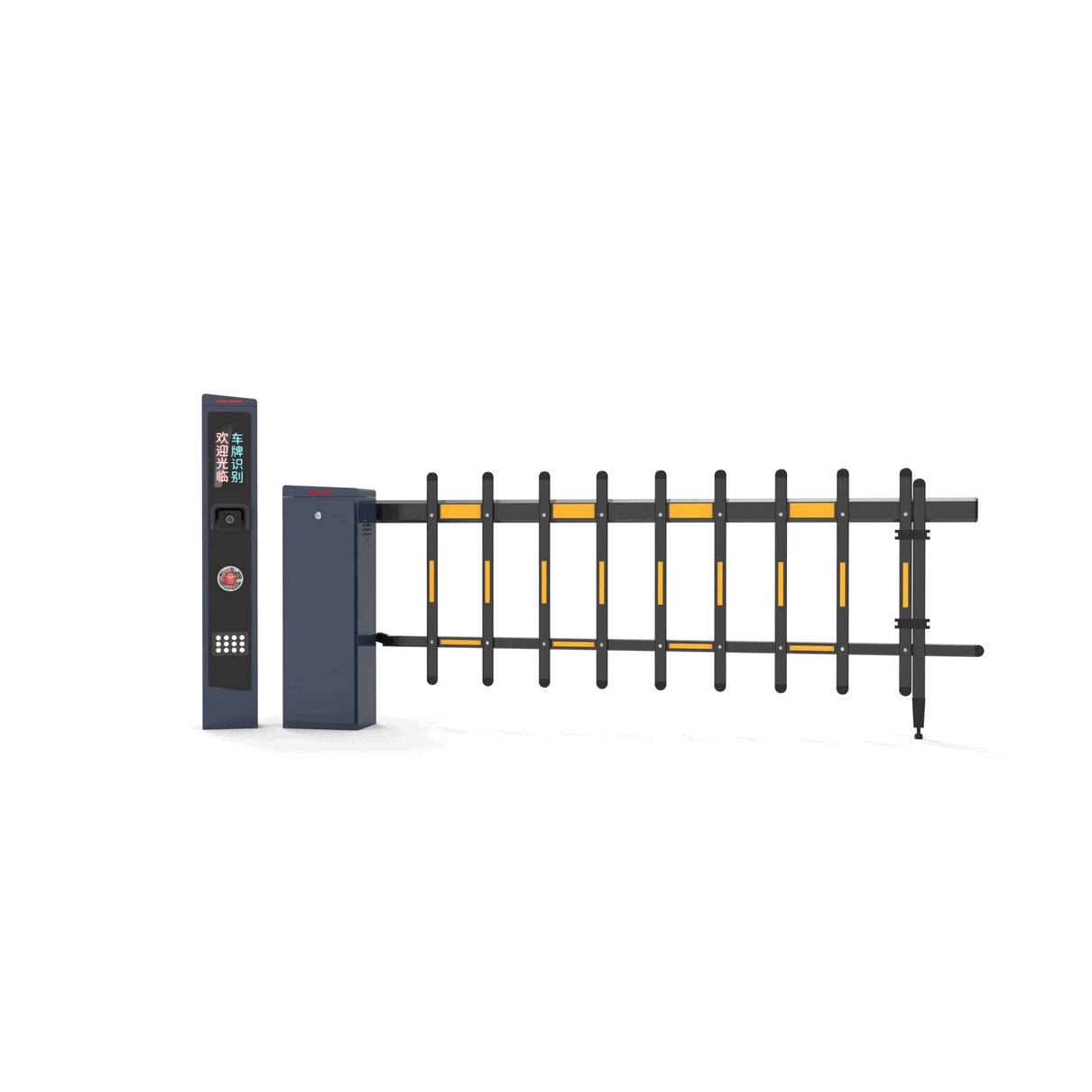 Cổng Barrier tự động cần rút (Telescopic) 6 mét thông minh: Giải pháp kiểm soát lối vào tích hợp điều khiển từ xa an toàn cho bãi xe và khu công nghiệp