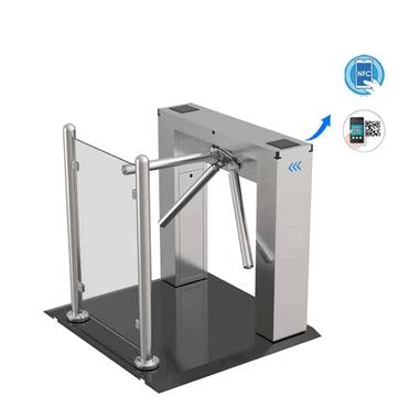 Cổng xoay ba chấu inox 304 tích hợp công nghệ sinh trắc học: Giải pháp kiểm soát ra vào và chấm công nhân viên tự động cho doanh nghiệp