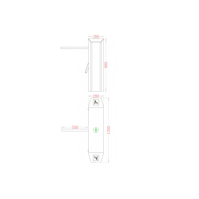 Lắp đặt hệ thống cổng tripod Baroxon với máy chấm công nhân viên